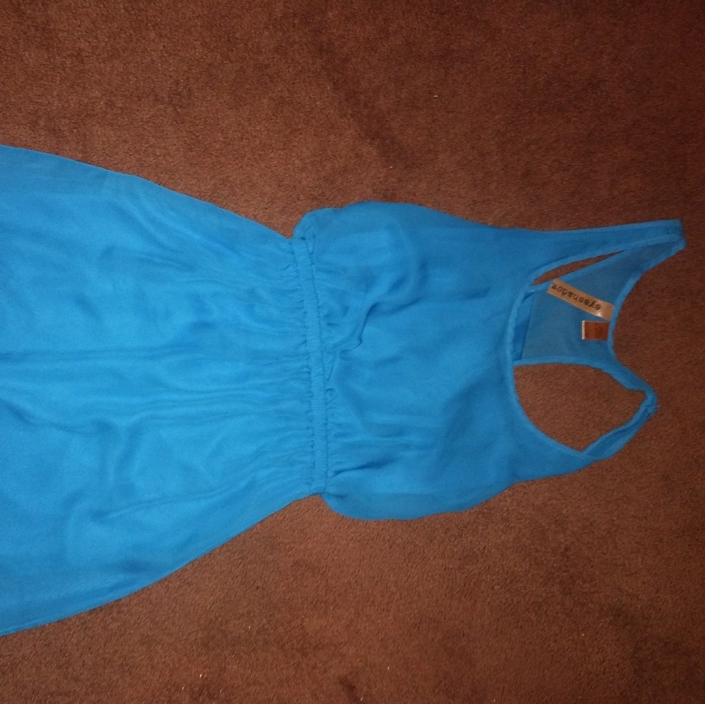 Blue dress